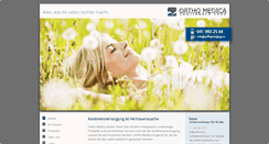 Desktop Screenshot of orthomedica.ch