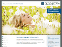 Tablet Screenshot of orthomedica.ch